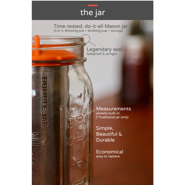 Rumble Jar: Quart size, includes Mason jar